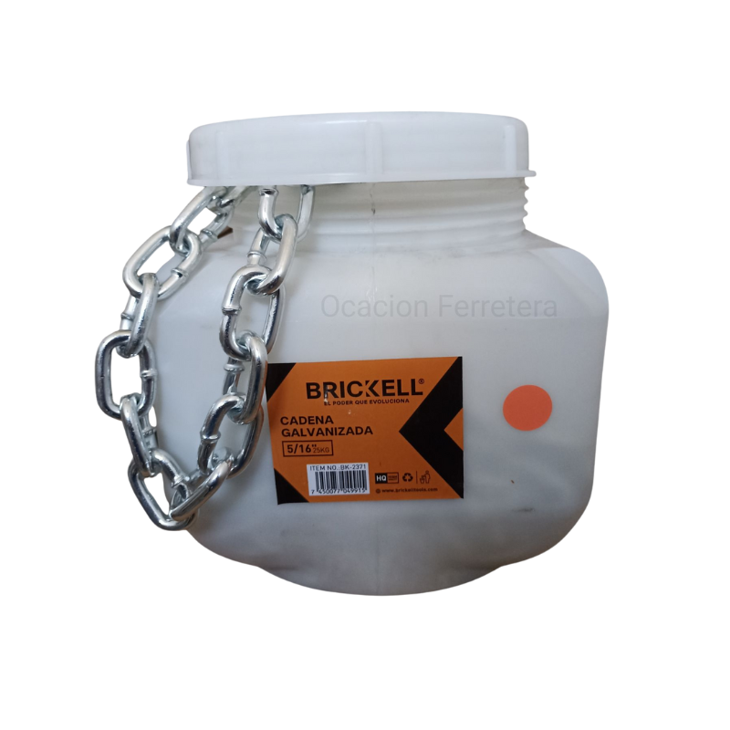 Cadena galvanizada 1/8" 123MTS